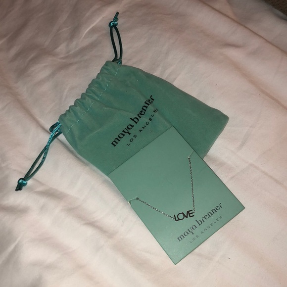 maya brenner Jewelry - Silver “Love” necklace maya brenner Jewelry - Silver “Love” necklace